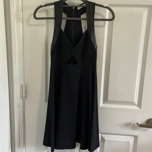Black Dress Leather Straps